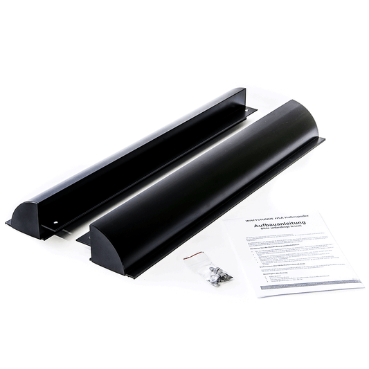 Supporto spoiler per pannello solare in alluminio nero 68 cm HSA68/S per camper e barche