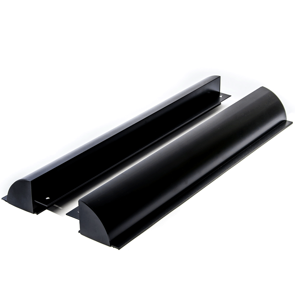 Supporto spoiler per pannello solare in alluminio nero 68 cm HSA68/S per camper e barche