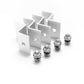 Staffe a Z per pannello solare in alluminio bianco 38 mm HSZ38 per parete, tetto e camper (4 pz)