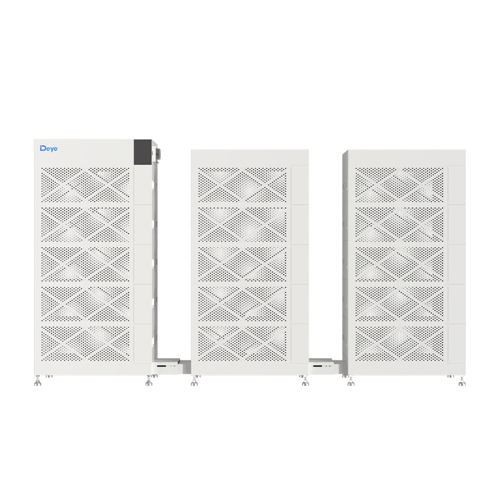 Sistema di Accumulo Deye GB-W 120,3 kWh LiFePO4 512 V 235 Ah Alta Tensione da Interno