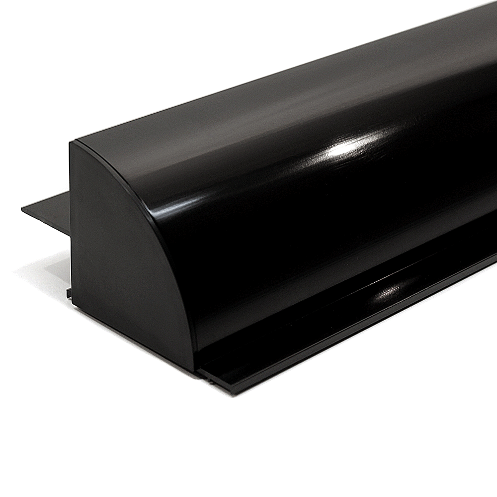 Supporto spoiler per pannello solare in alluminio nero 68 cm HSA68/S per camper e barche