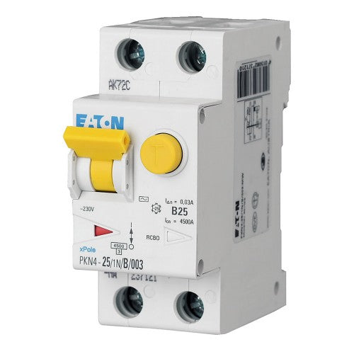 Interruttore combinato differenziale magnetotermico 25A + 300mA 230V classe A 1P+N curva C