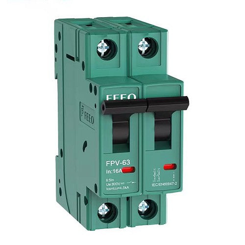 Interruttore magnetotermico 10A 800V DC Curva C