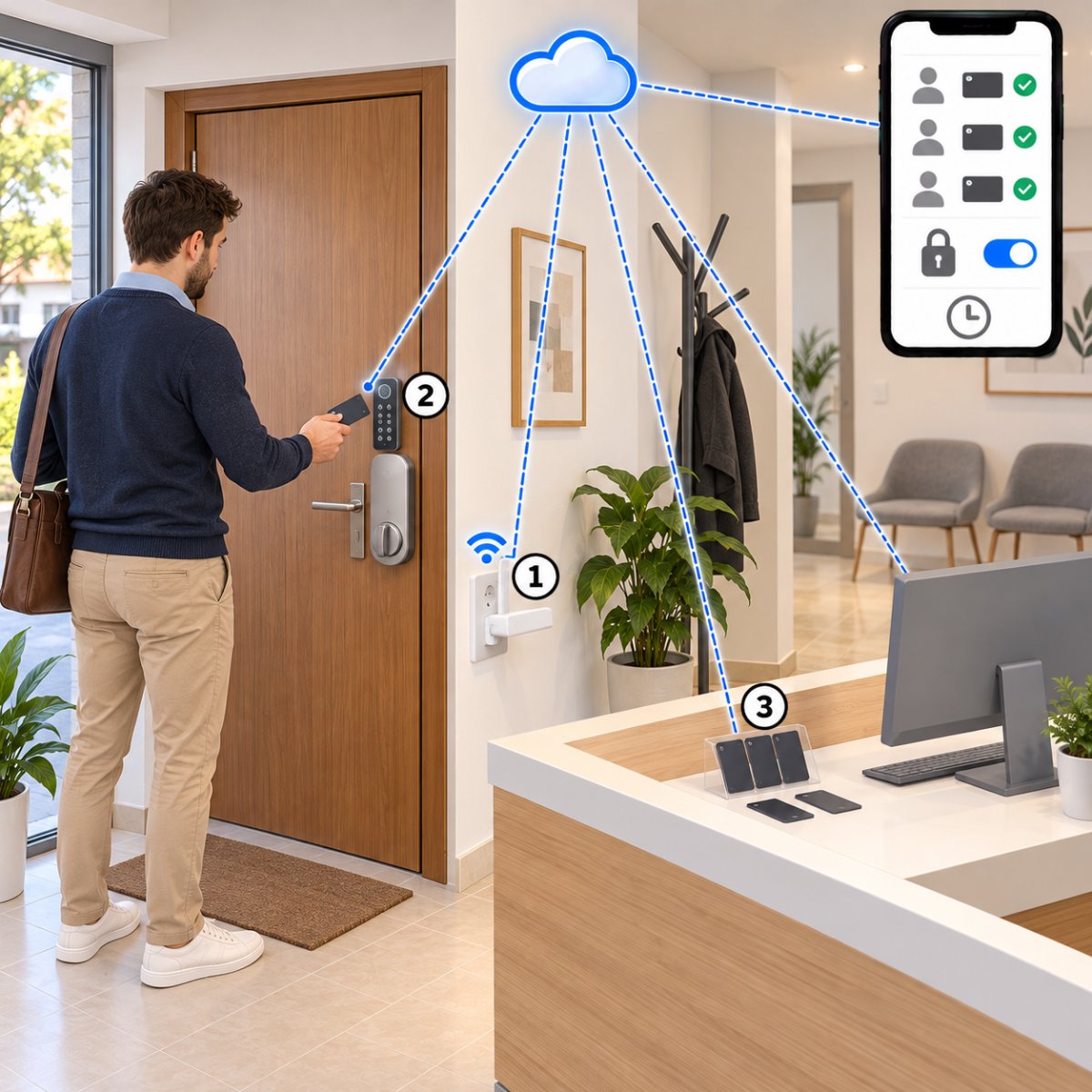 Kit accessi con card NFC Aqara – schema