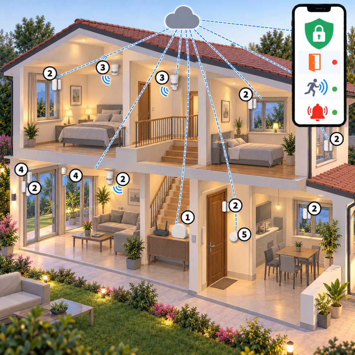 Kit allarme Aqara villa – schema