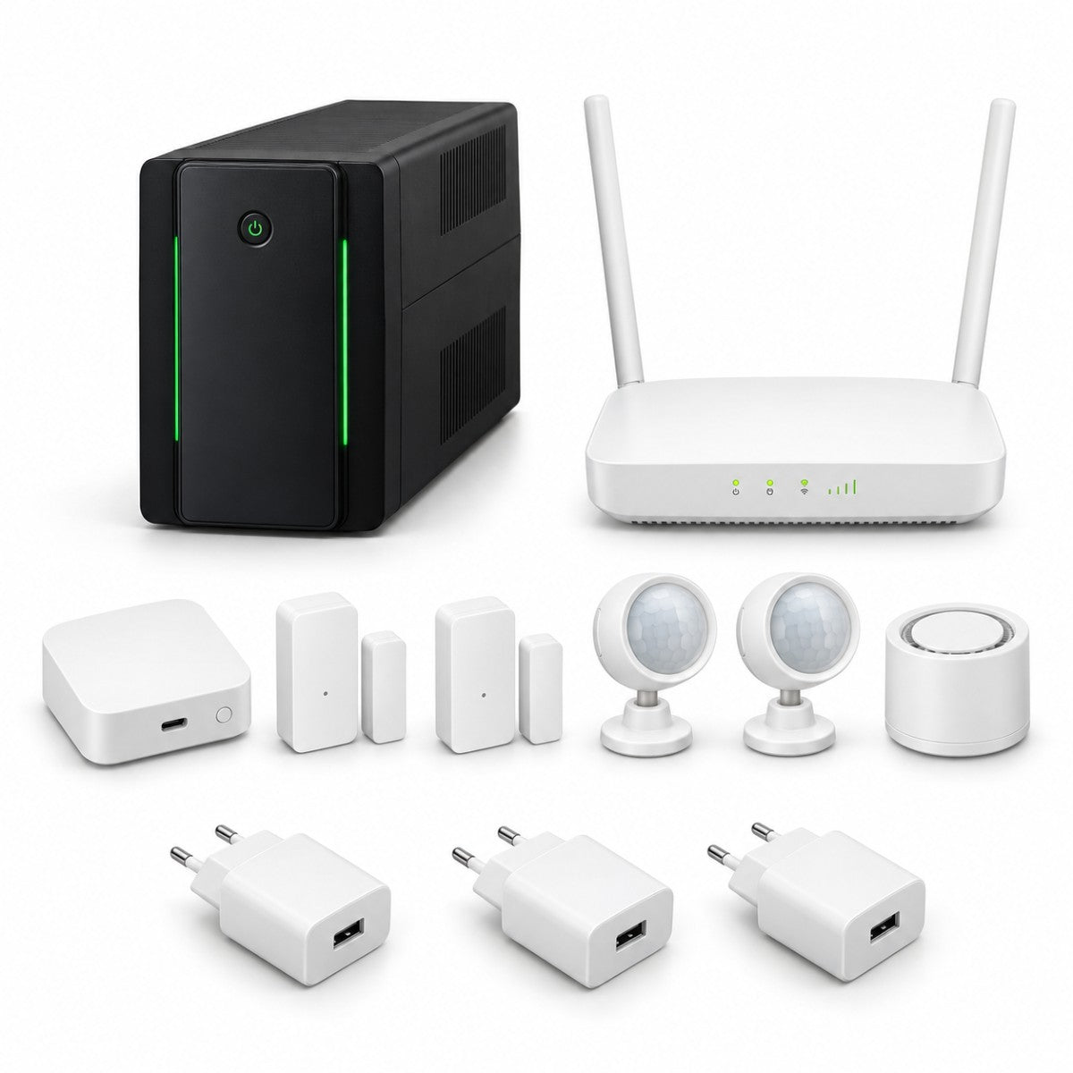 Kit allarme notturno con backup 4G – dispositivi