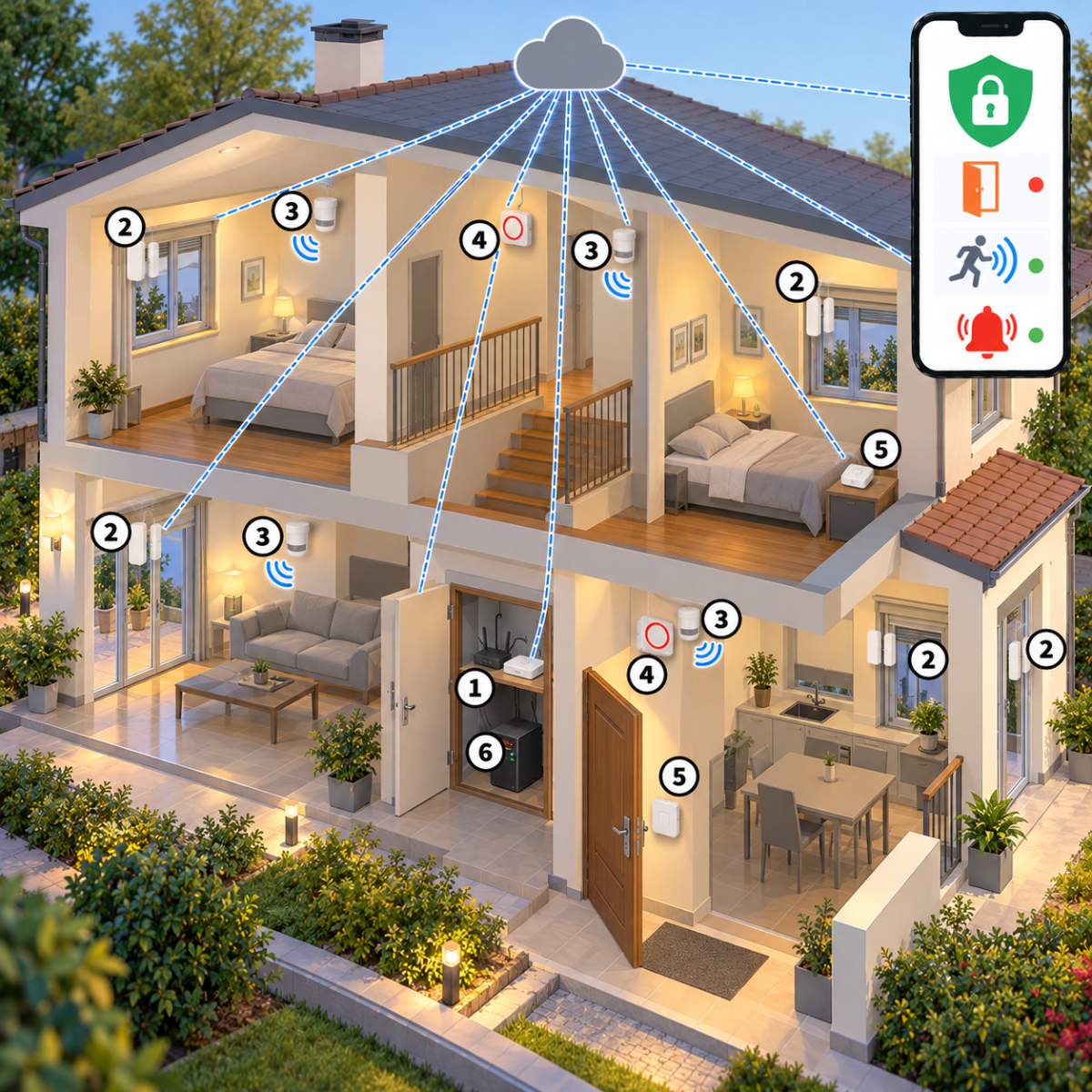 Kit allarme Sonoff villa – schema