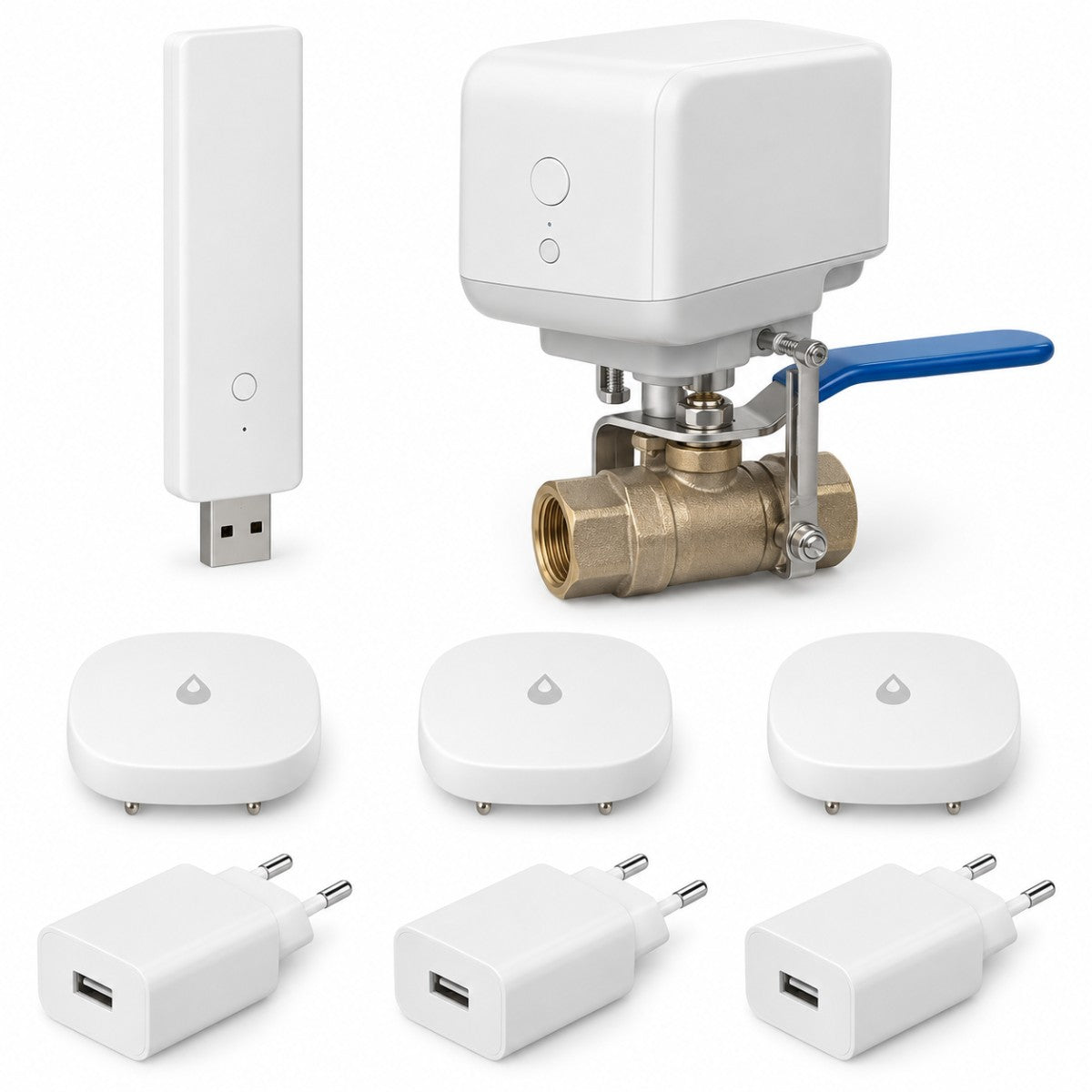 Kit antiallagamento con valvola Aqara – dispositivi