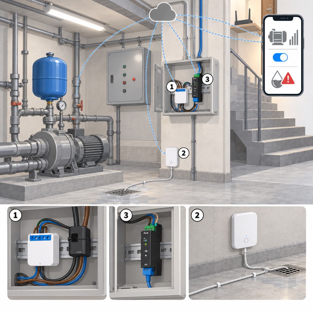 Kit autoclave e locale pompe – schema