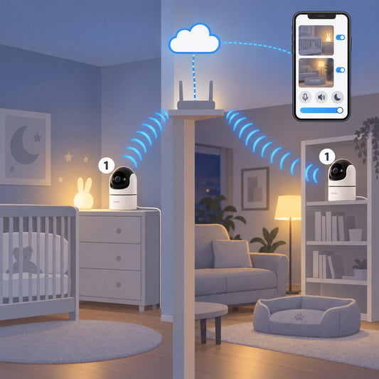 Kit baby e pet monitor Sonoff: schema di installazione