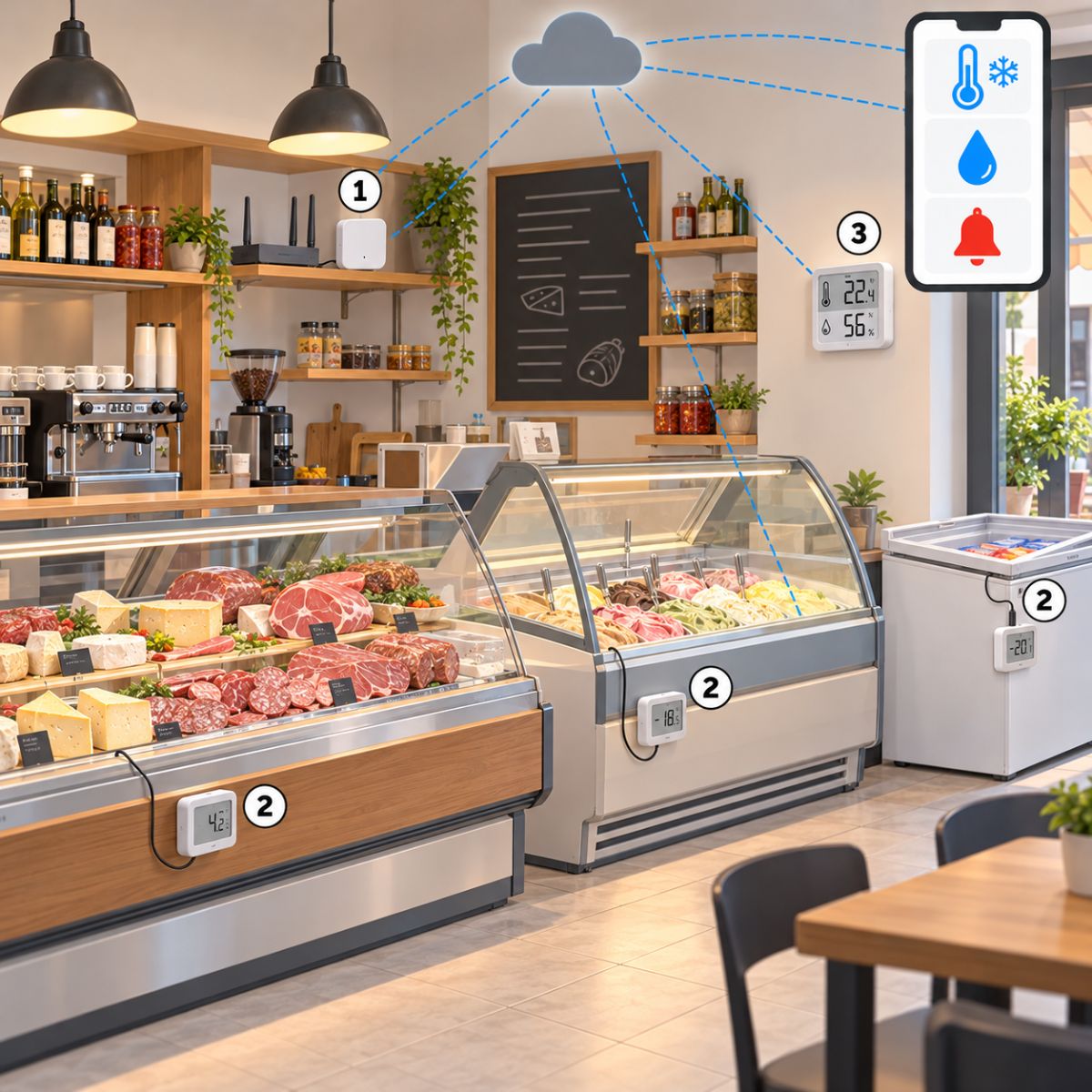 Kit banco frigo sotto controllo – schema