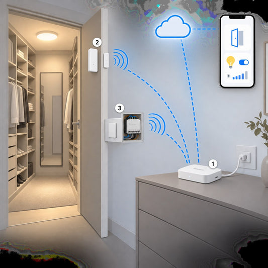 Kit cabina armadio e ripostiglio: schema di installazione