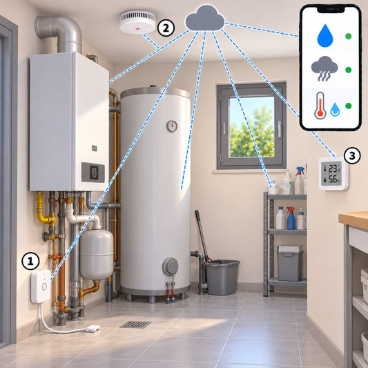 Kit caldaia e boiler sotto controllo – schema
