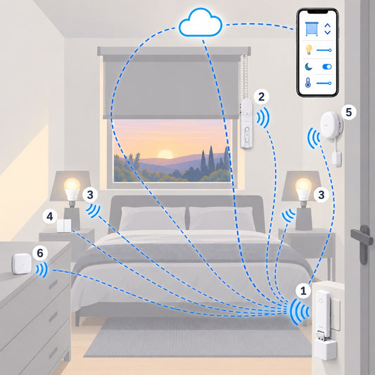 Kit camera da letto: risveglio e notte: schema di installazione