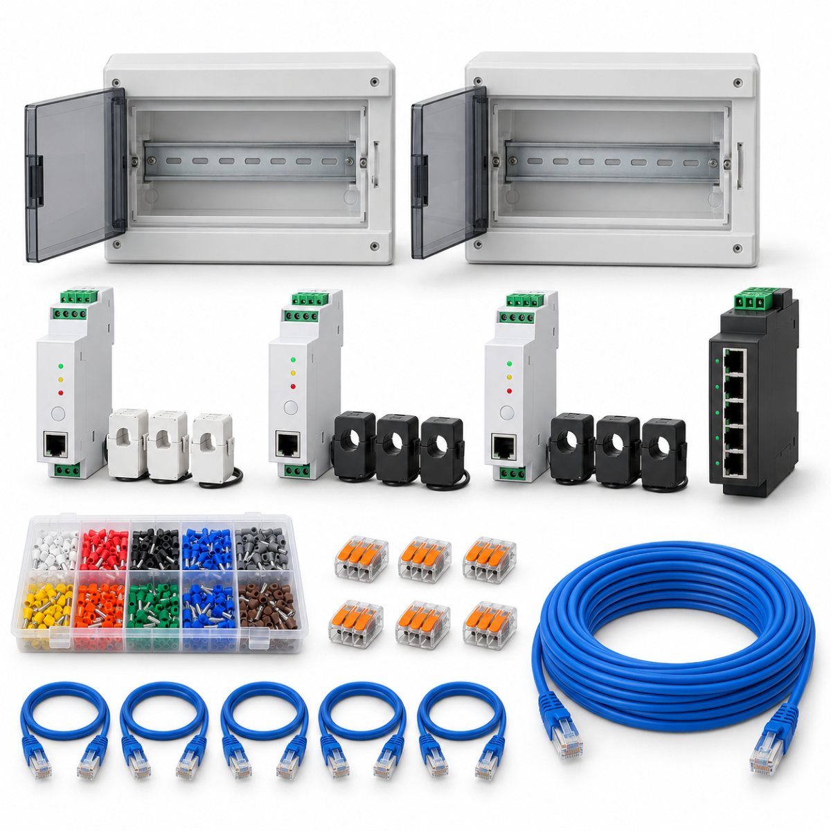 Kit capannone – energia trifase per reparto – dispositivi