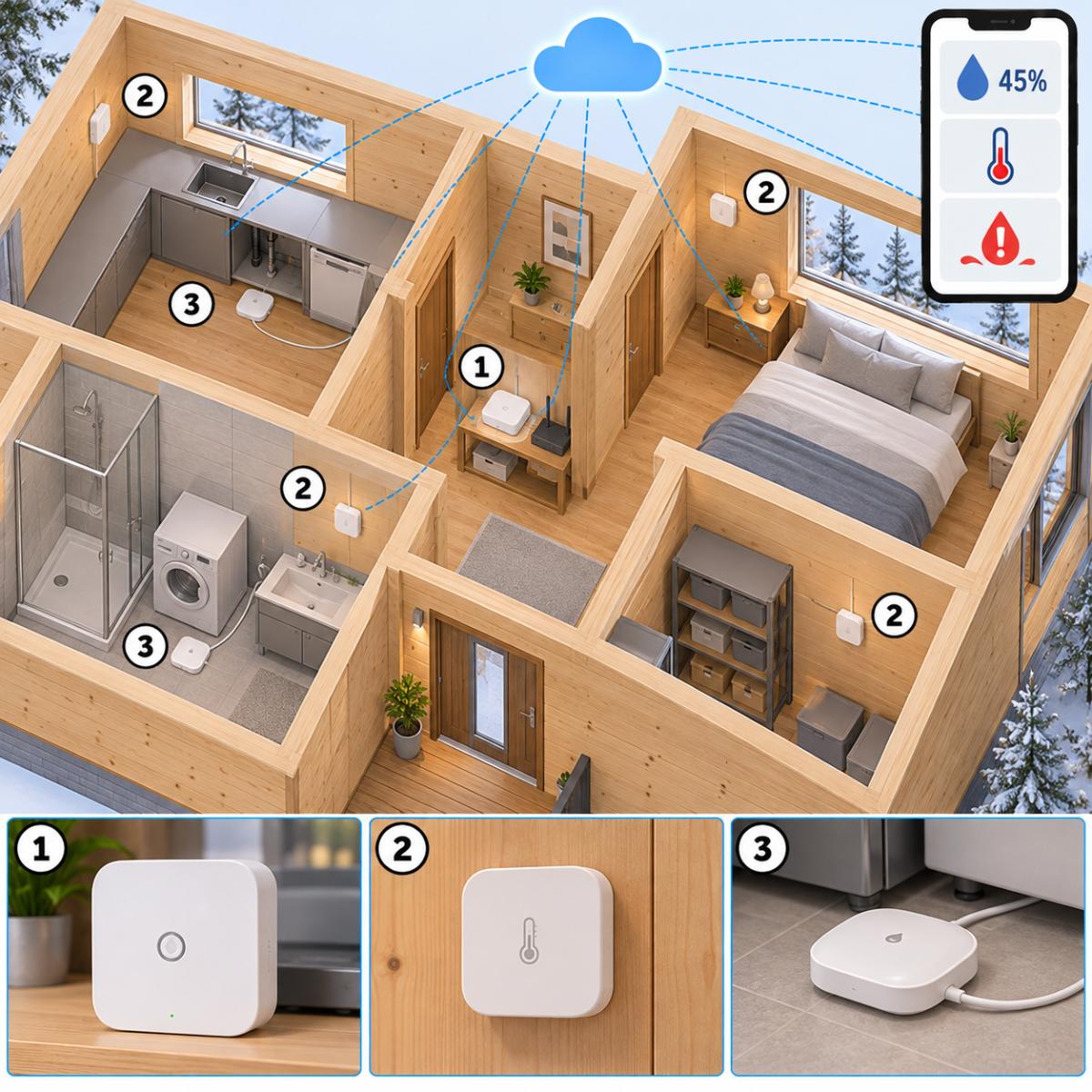 Kit casa in legno o prefabbricata – schema