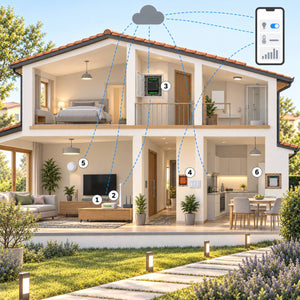 Kit casa Z-Wave lungo raggio Shelly Wave – schema
