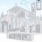 Kit chiese e luoghi di culto Litio Store: schema di installazione con dispositivi Milesight LoRaWAN