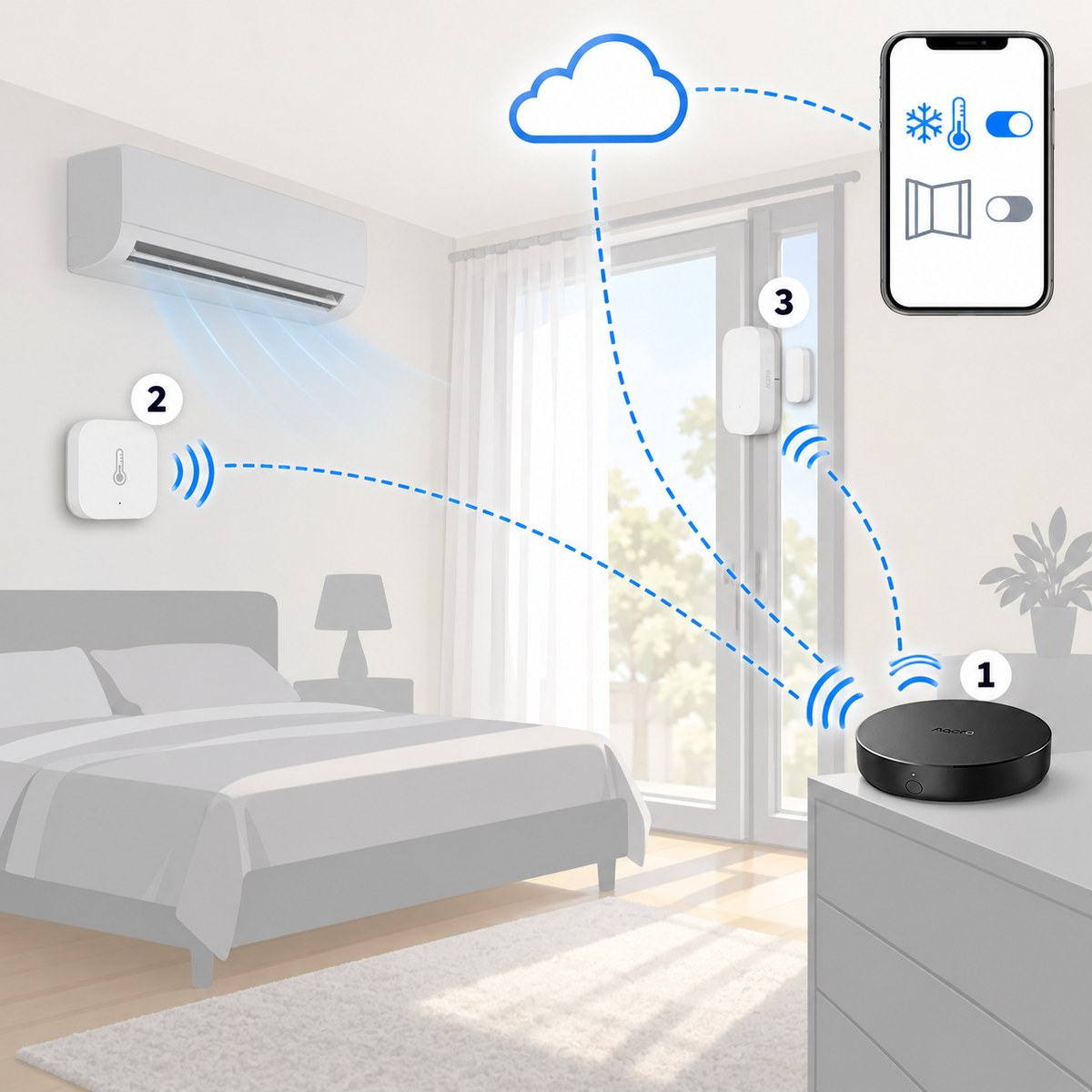 Kit climatizzatore smart con infrarossi: schema di installazione