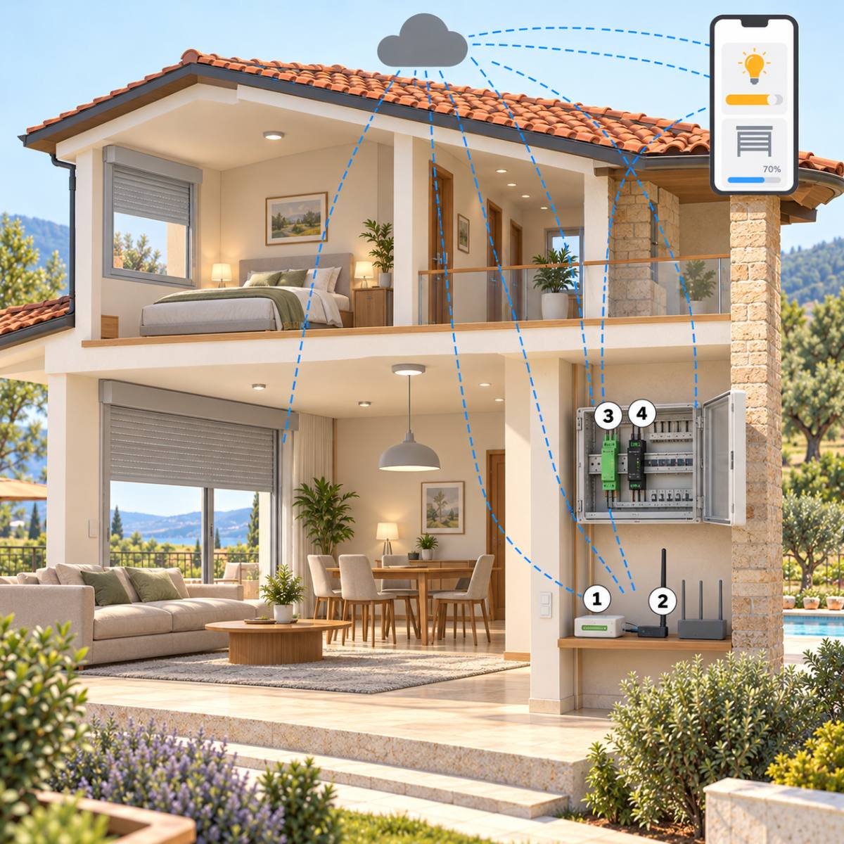 Kit dimmer e tapparelle Z-Wave – schema