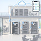 Kit distributori automatici Litio Store: schema di installazione con dispositivi Milesight LoRaWAN