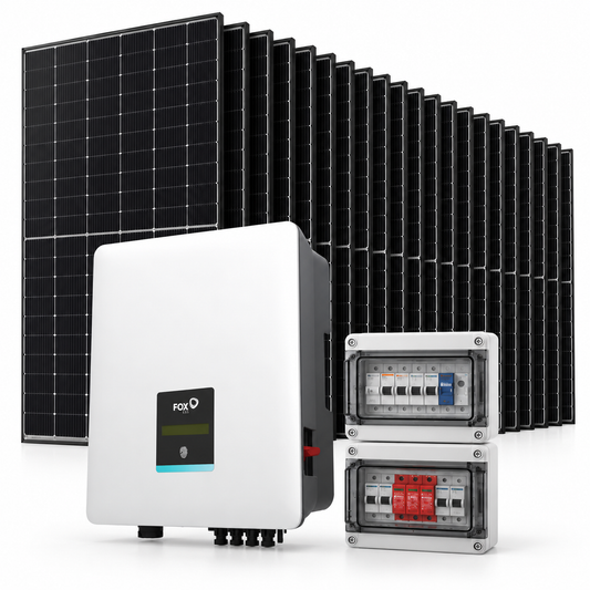 Kit Fotovoltaico FoxESS 14,16 kWp con inverter 12 kW trifase
