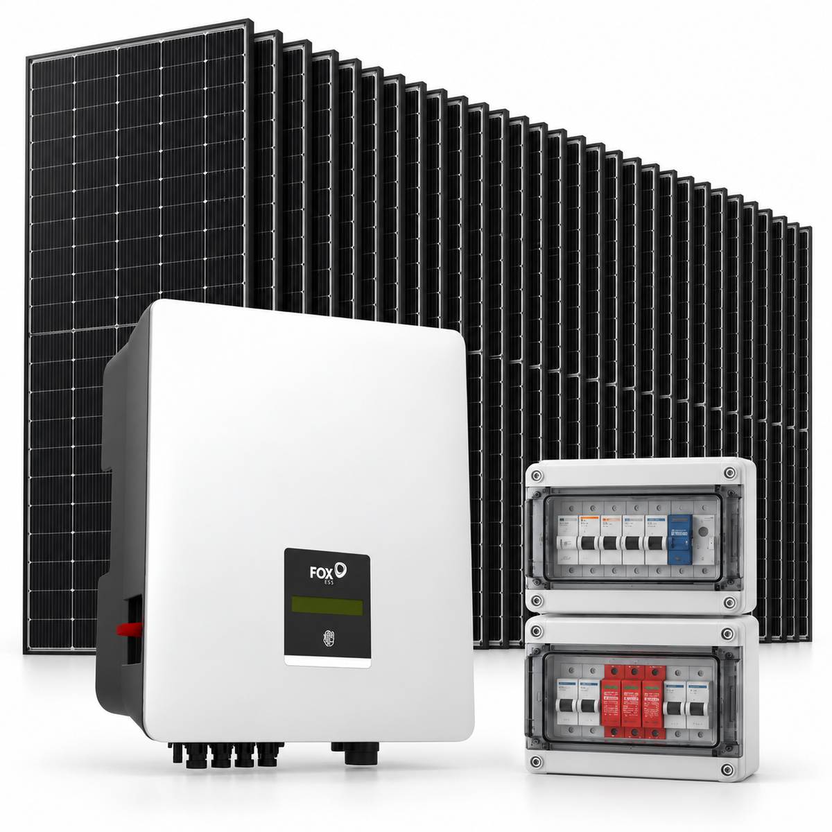 Kit Fotovoltaico FoxESS 21,24 kWp con inverter 17 kW trifase