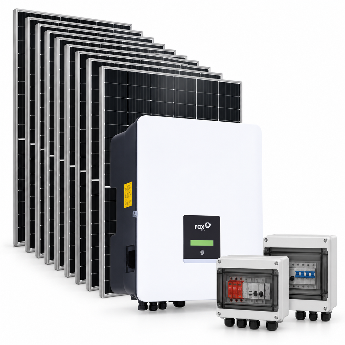 Kit Fotovoltaico FoxESS 7,67 kWp con inverter 6 kW trifase