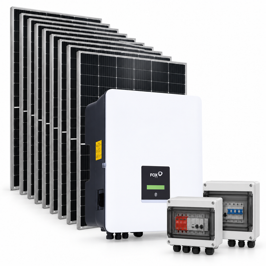 Kit Fotovoltaico FoxESS 7,67 kWp con inverter 6 kW trifase