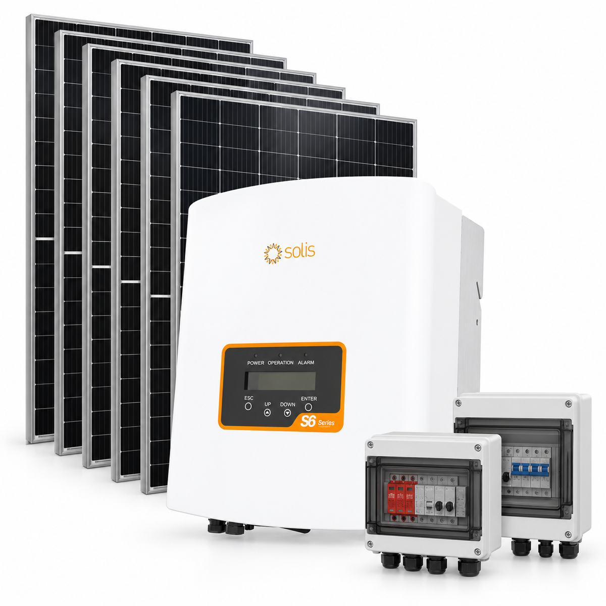 Kit Fotovoltaico Solis 3,54 kWp con inverter 3 kW monofase