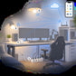 Kit gaming room con luci e consumi: schema di installazione