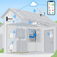 Kit impianto fotovoltaico: produzione e locale inverter Litio Store: schema di installazione con dispositivi Milesight LoRaWAN