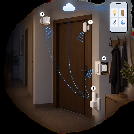 Kit ingresso intelligente Aqara: schema di installazione