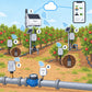 Kit irrigazione a comando remoto Litio Store: schema di installazione con dispositivi Milesight LoRaWAN