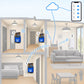 Kit luci con neutro Shelly economico (4 punti): schema di installazione