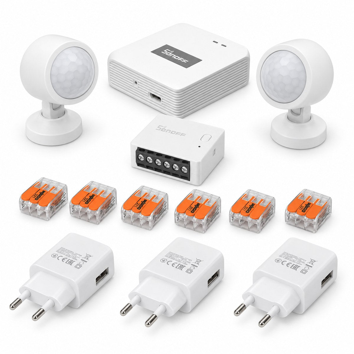 Kit luci scale con presenza Sonoff: i dispositivi inclusi