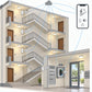 Kit luci scale condominiali con presenza: schema di installazione dei dispositivi