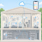 Kit microclima museo e archivi Litio Store: schema di installazione con dispositivi Milesight LoRaWAN