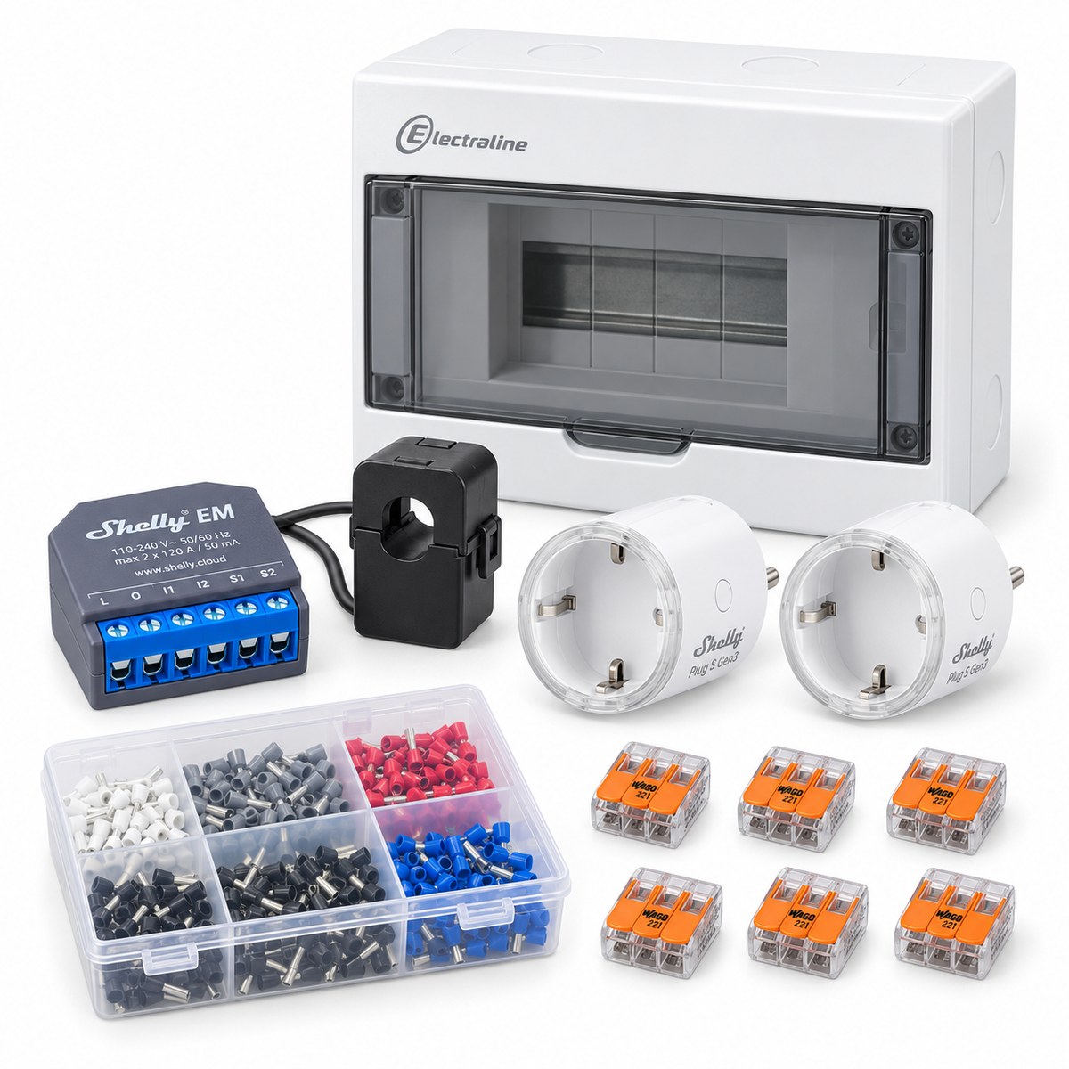 Kit monitor consumi casa Shelly EM: i dispositivi inclusi