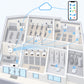 Kit palestra e centro fitness Litio Store: schema di installazione con dispositivi Milesight LoRaWAN