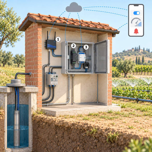 Kit pompa pozzo da remoto con 4G – schema