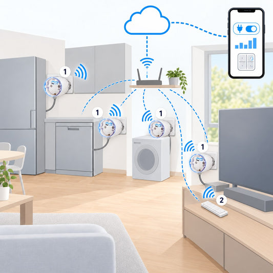 Kit prese con misura per elettrodomestici (4): schema di installazione