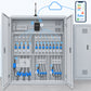 Kit quadro elettrico 16 linee Litio Store: schema di installazione con dispositivi Milesight LoRaWAN