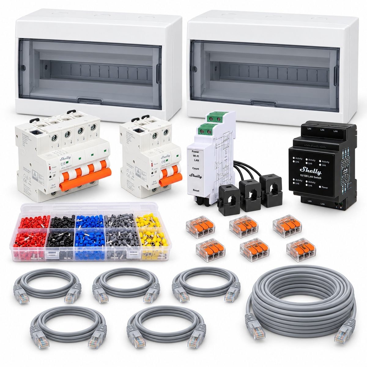 Kit quadro elettrico smart con magnetotermici Shelly: i dispositivi inclusi