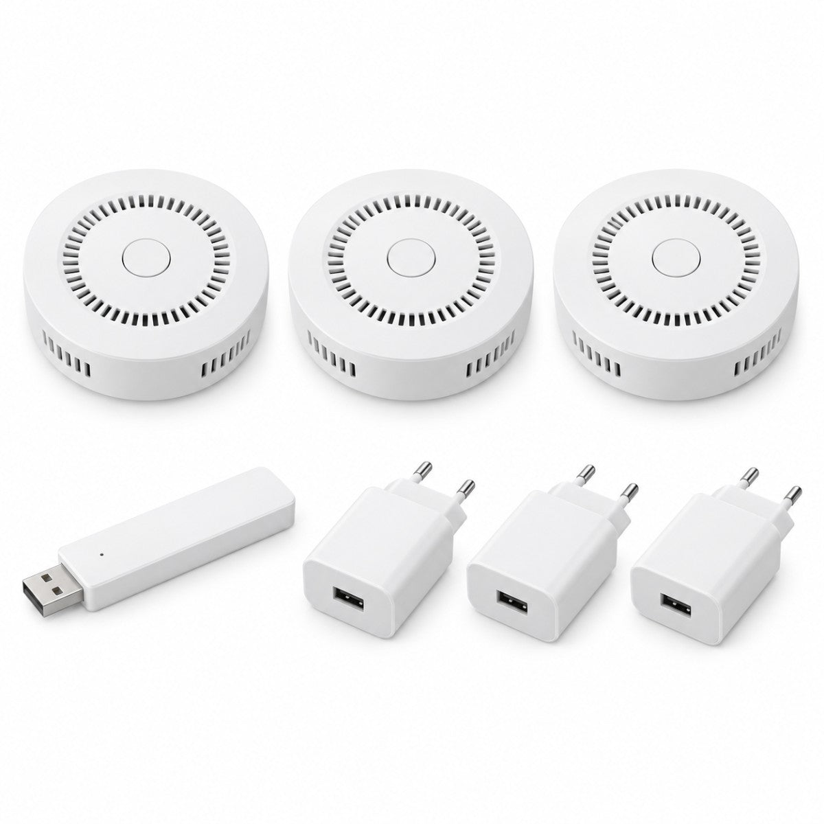 Kit rilevatori fumo Aqara collegati – dispositivi