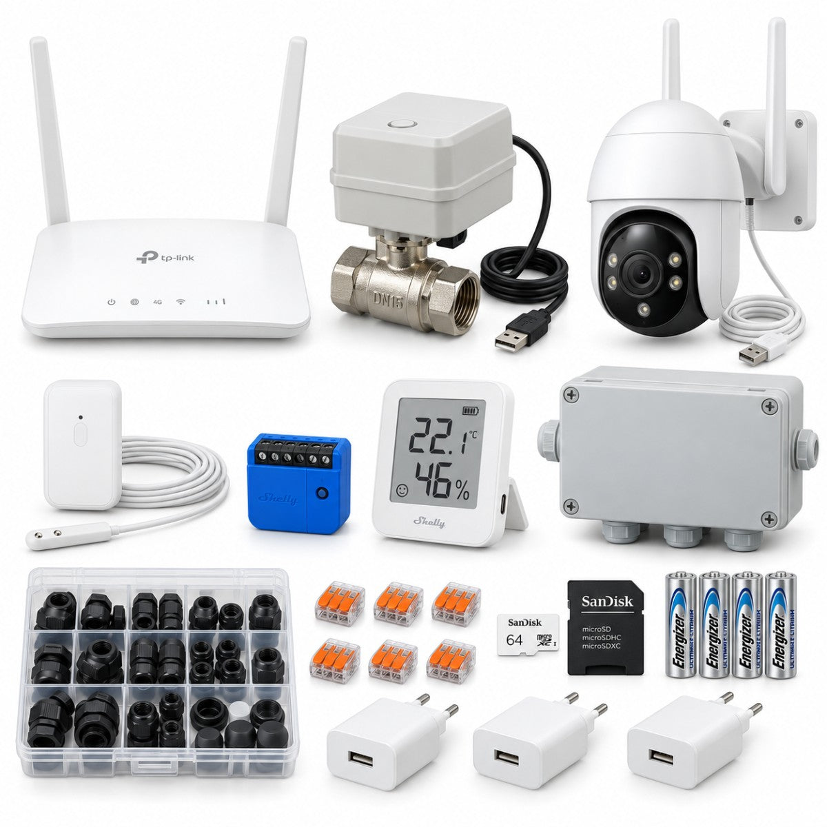 Kit seconda casa - controllo da remoto con 4G – dispositivi