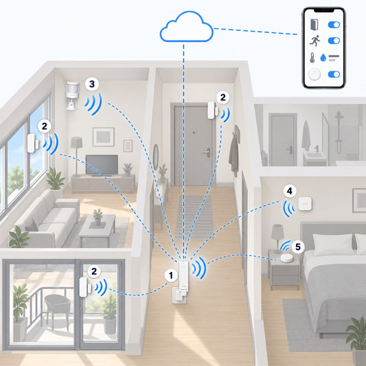 Kit starter Apple Home con Aqara M100: schema di installazione