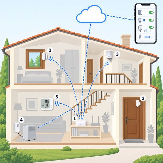 Kit starter Aqara M3 per case grandi: schema di installazione