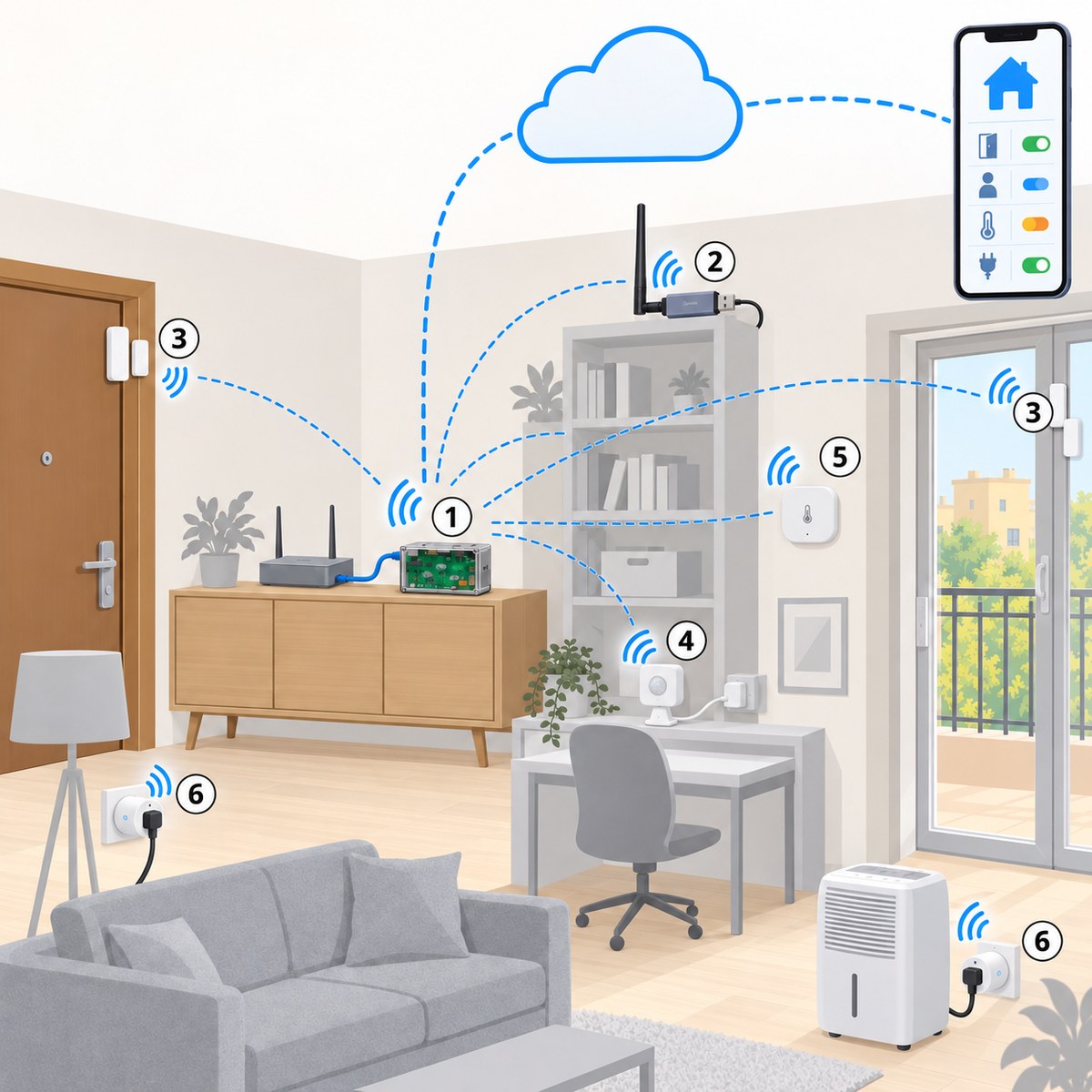 Kit starter Home Assistant universale: schema di installazione