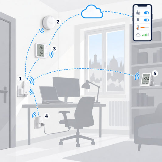 Kit studio e home office: schema di installazione